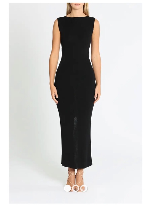St. Agni Dresses & Skirts - St. Agni the row Black Sleeveless Knit Midi Dress